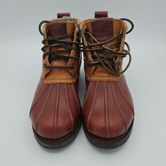 Vintage 1980's Frye Women's Veronica Duck Chukka Shearling Boots Size 10 B - Picture 3 of 11